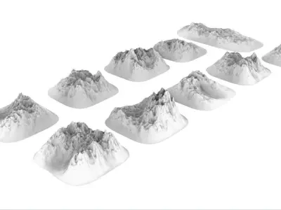 Small Sharp Rocky Obstacles 3D print model