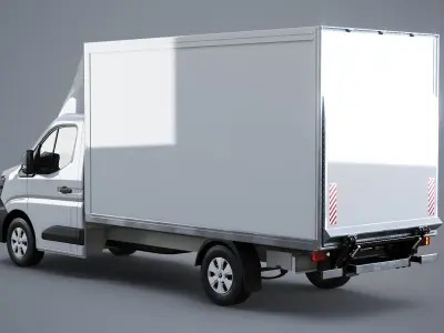  Renault Master 2025 Lift Gate Box Truck 3D Model 