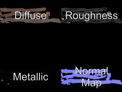 Metal Sculpture Rings Model Pack Low-poly 3D model