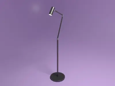 Stand Lamp Model Low-poly 3D model