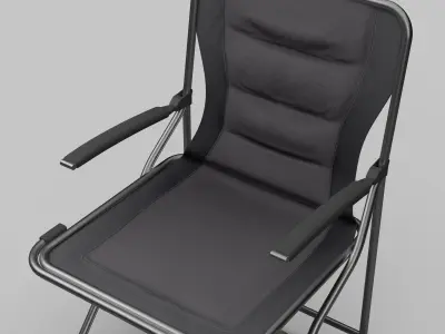 Padded Folding Chair 3D model