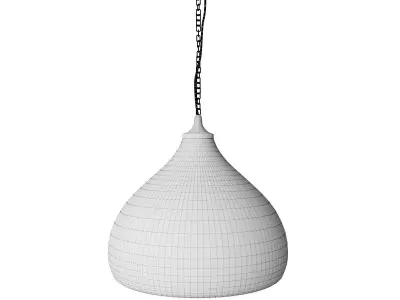 Bamboo pendant ceiling lamp 3D model