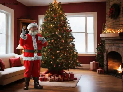  Santa Claus Character Rigged 