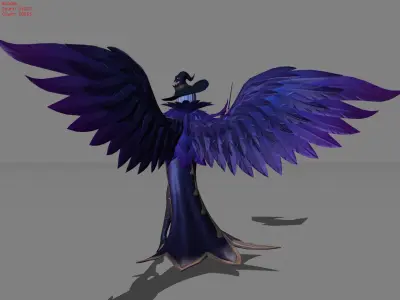 Alice Wizardy Teacher Low-poly 3D model