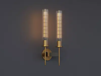 Allouette Double Sconce 3D model
