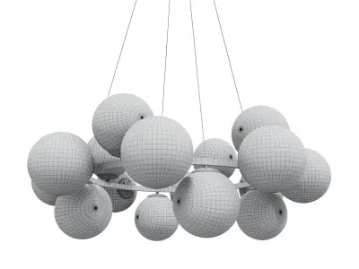 Modern chandelier Aerton 3D model