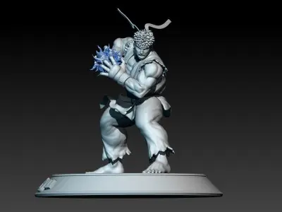 Street Fighter Ryu - Hadouken preparation   3D print model