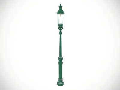street light Low-poly 3D model 14