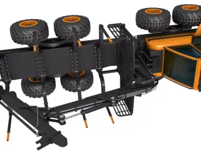 Forwarder Forestry Vehicle 3D model