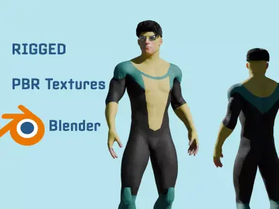 Invincible - Rigged 3D model