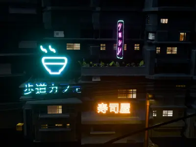  Modern city steet with 500 OBJECTS 3D model