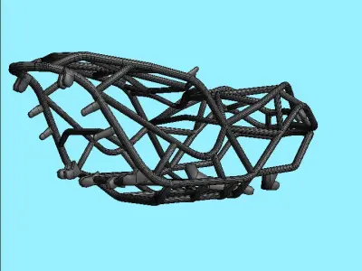 Rock Bouncer Frame Low-poly 3D model