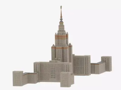 Moscow State University 3D model