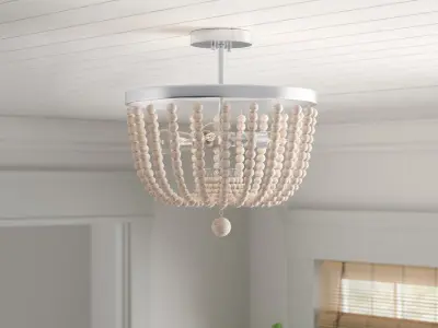 Calabasas  Bowl Semi Flush Mount 3D model