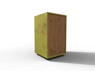 Old Modern Furniture 3D Model Terror Low-poly 3D model 11