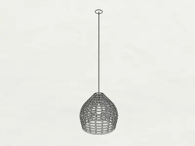 lighting hanging lamp Free 3D model