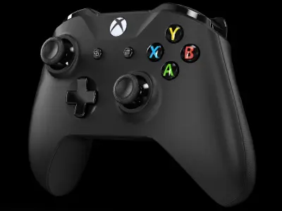 Microsoft Xbox One Wireless Controller New Low-poly 3D model