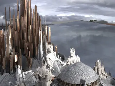 Alien covenant city of the future  3D model