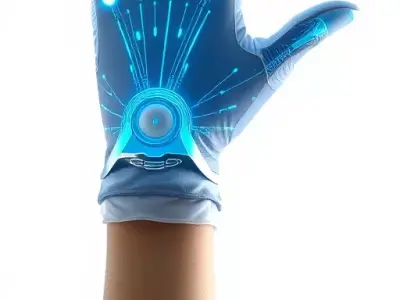Futuristic Glove model pack with glowing interface Low-poly 3D model