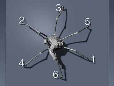 The Thing Spider head 3rd scale 3D print model