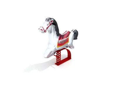 Kids Game Play Equipment 022 Rocking Horse 3D model