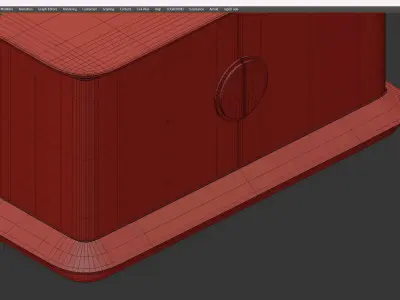 ANTHONY DOUBLE DOOR SIDEBOARD Low-poly 3D model