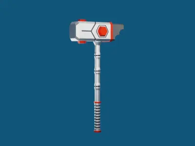 Sci Fi Hammer 05 3D print model
