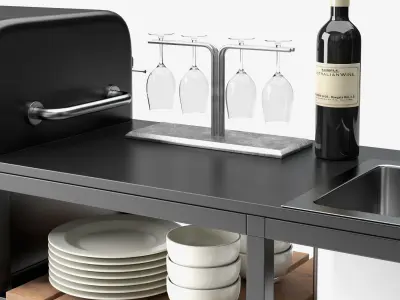 Barbecue 03 3D model