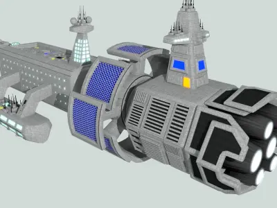 Space Medical Frigate 3D model