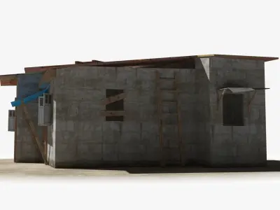 Slum x20 Low-poly 3D model