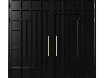 Gate black hi tech 3D model
