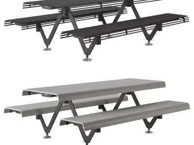 Artform Urban Furniture Air Picnic Table 3D model