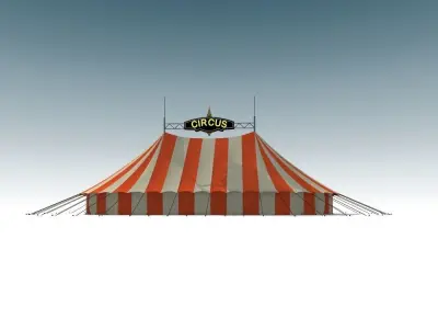 circus tent 3D model