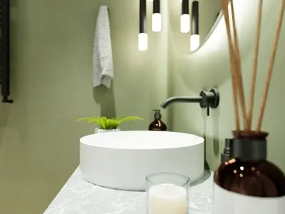 Small bathroom Free 3D model