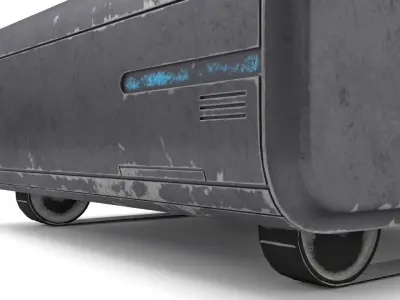 Old security robot 3D model