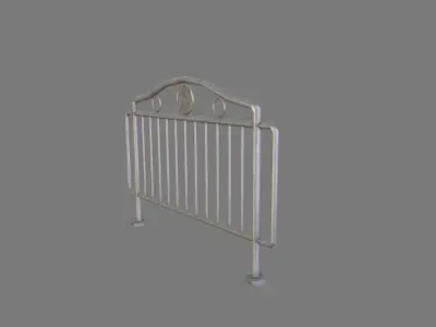 Fence model 05 Low-poly 3D model