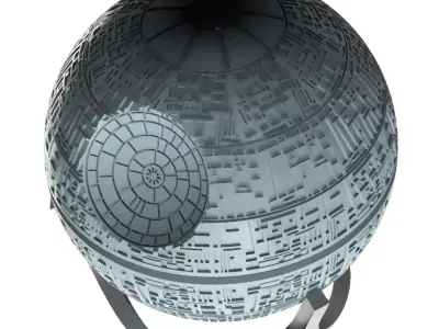 Star Wars Death Star 3D Printed Lamp or Money Box or Decoration 3D print model