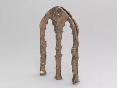 Celtic Irish arch ruin 1 3D model