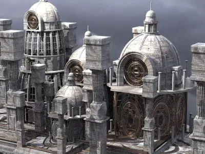 Occult observatory Tower Kit bash 1  3D model