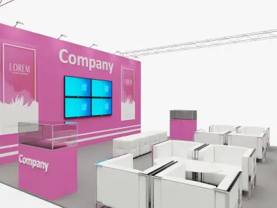Exhibition stand 4 3D model
