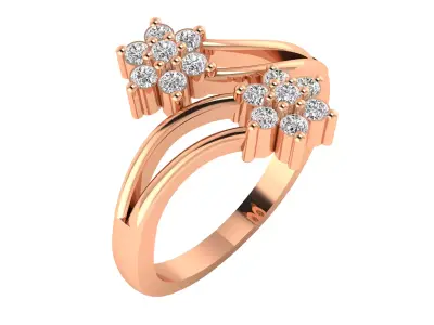 Women Ring Render 3dm STL MTL SLC JCD OBJ FBX Details 3D print model 63