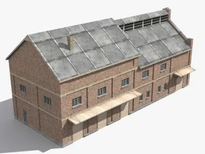 Factory x1 Low-poly 3D model purchase