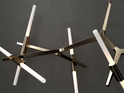 Chandelier agnes 20 lights 3D model