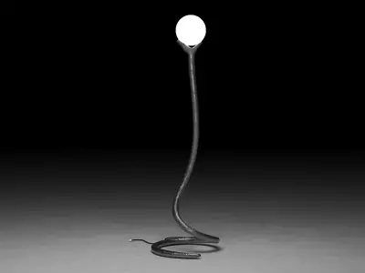 Floor lamp stile snake 3D model
