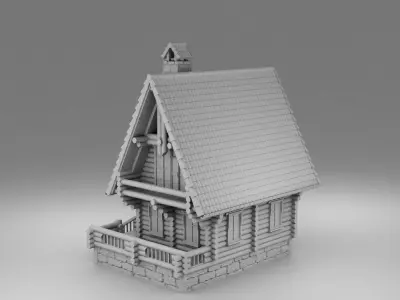 Small slavic house 3D print model