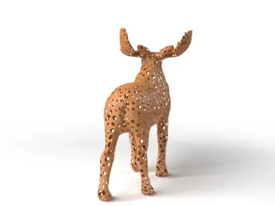 MooseII Voronoi Low-poly 3D model
