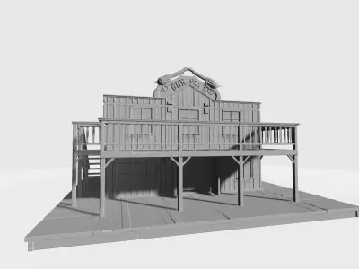 Wild west gun shop 3D print model