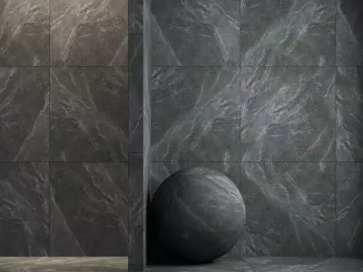 Panaria Ceramica ZERO 3 Stone Trace ABYSS 120x120 Low-poly 3D model