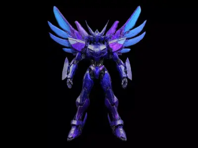Robots Pack 9 Low-poly 3D model