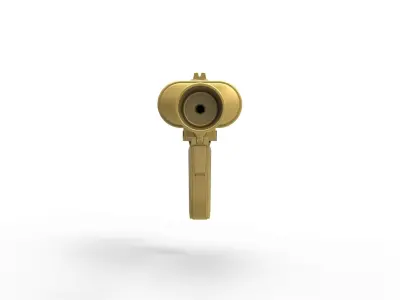 Laser pistol of Golden Man from Lost in Space TV series 1965 3D print model